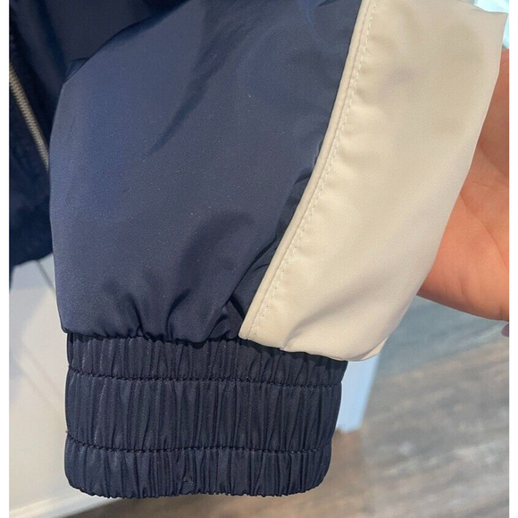 Gap Women's Varsity Bomber Jacket Size Small Navy White Long Sleeve - Picture 11 of 12